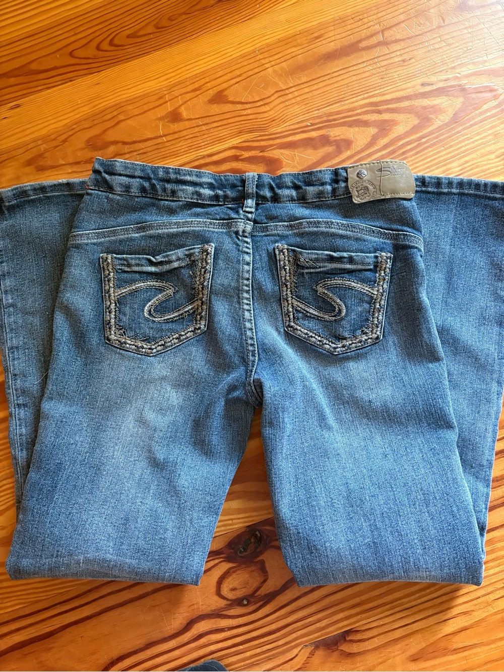 Juniors silver jeans size 0